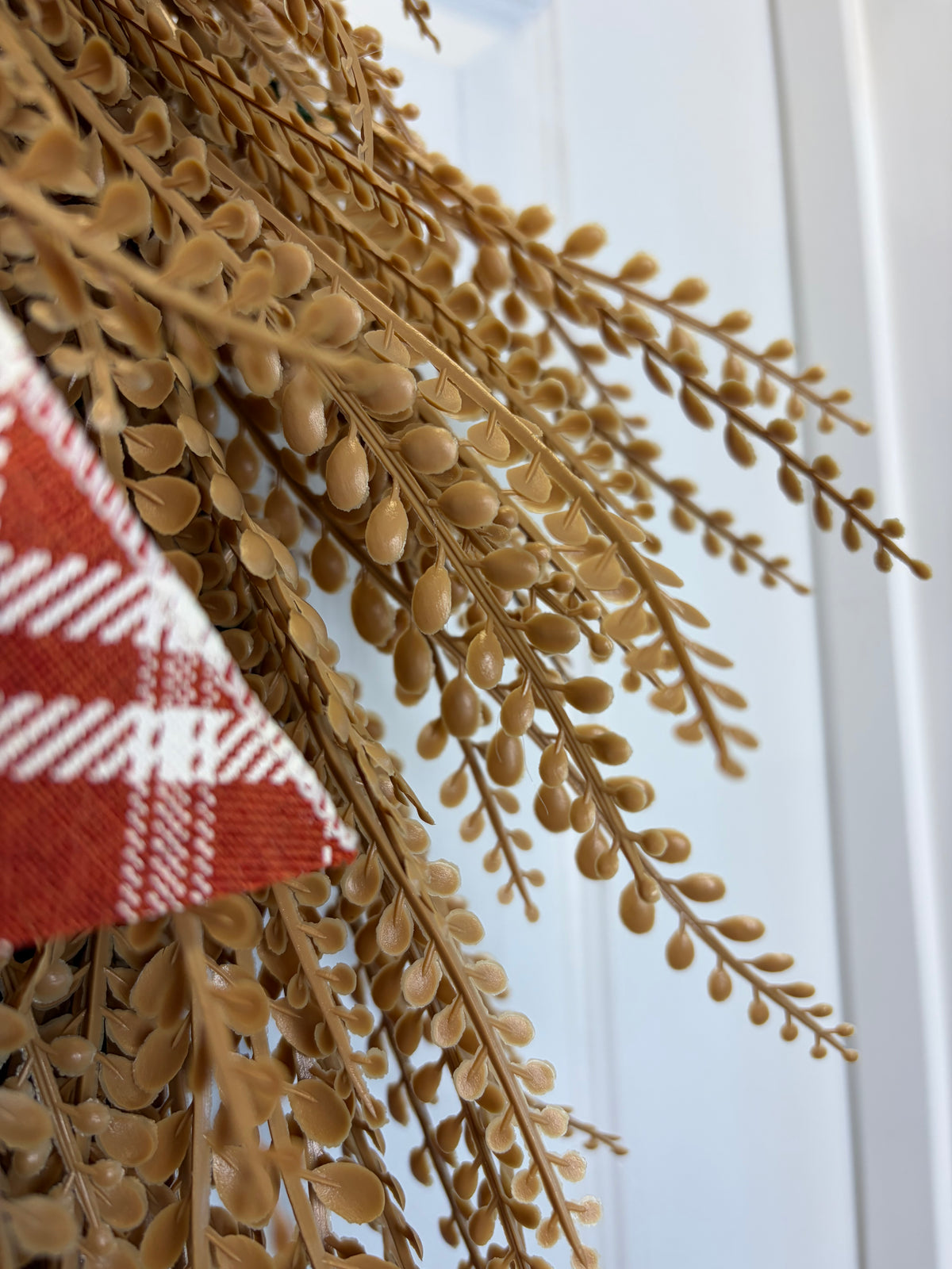 Wheat Colored Bead Grass Wreath | Fall wreath
