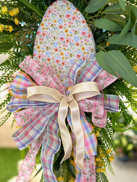 Floral Easter Egg Swag