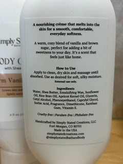 Warm Vanilla Sugar Body Creme