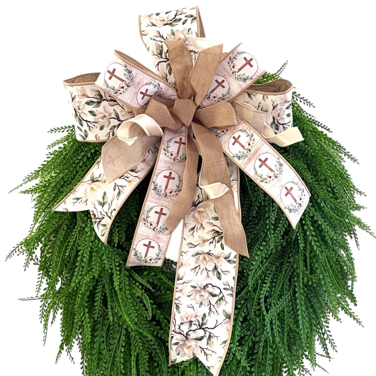 Large Designer Bow: At the Cross
