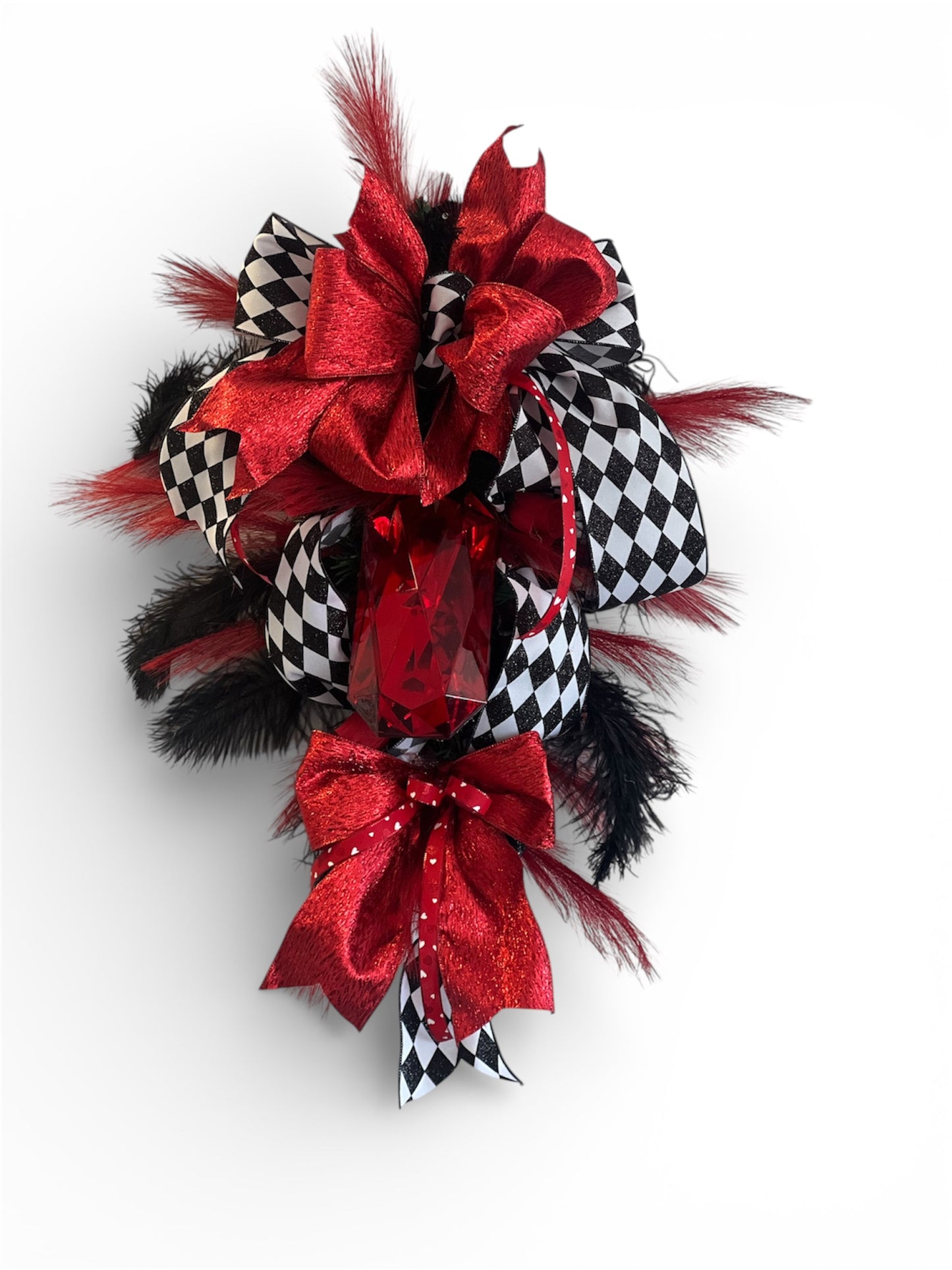 Harlequin Print Valentine Swag