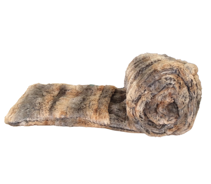 "Cedar Bark" Faux Fur Pocket Scarf