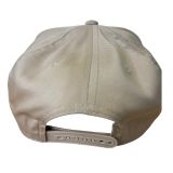 Vols T with Bow Tan Canvas Embroidered Hat