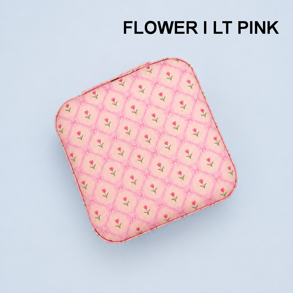 DESIGNED JEWELRY ORGANIZER TRAVEL BOX CASE | Floral