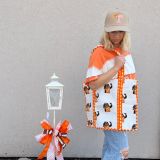 Vols T with Bow Tan Canvas Embroidered Hat