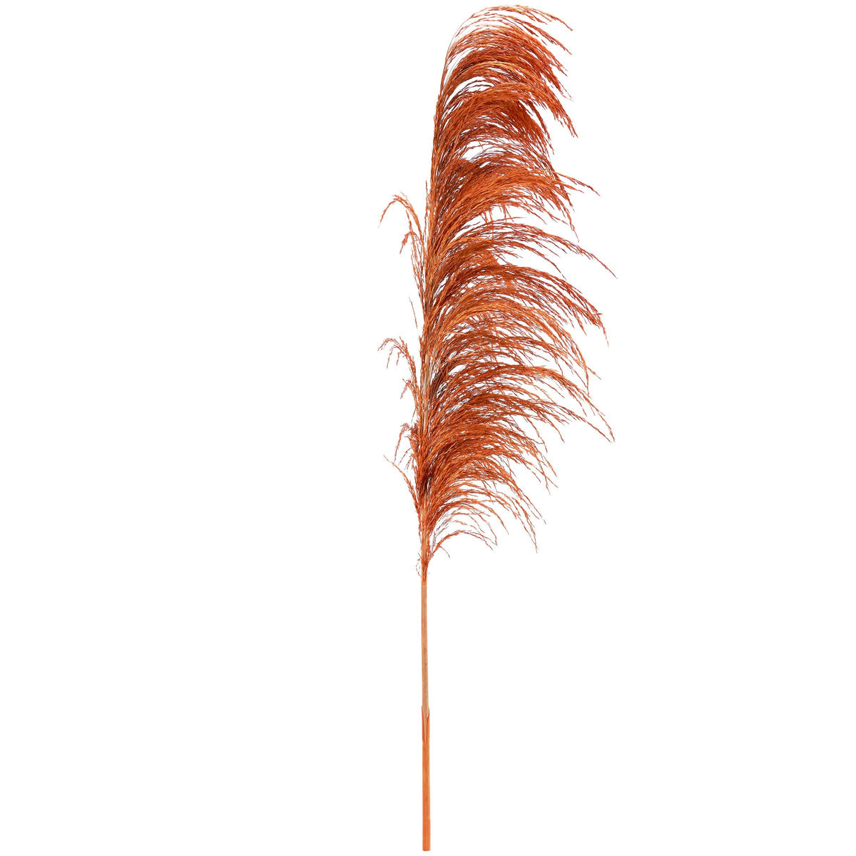50 inch brown / orange artificial reed pick / pampas grass