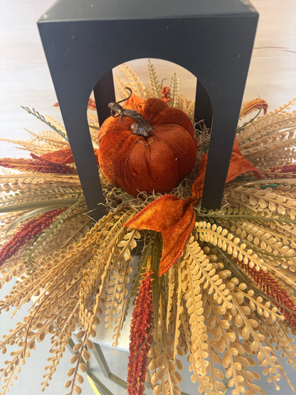 Fall Pumpkin Lantern | Bead Grass