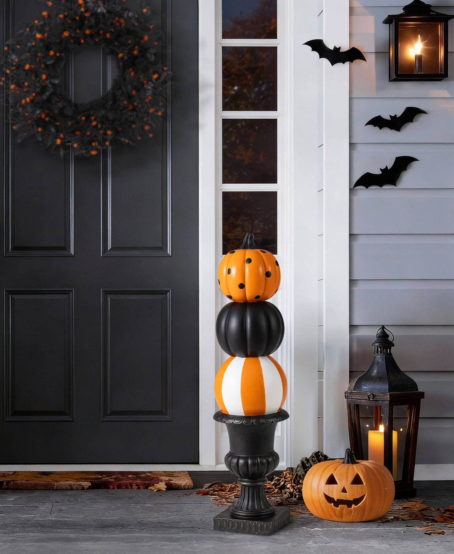 27 in H Halloween MGO Pumpkin Porch Decor