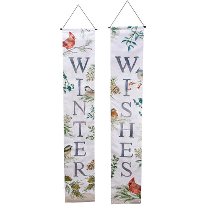 Winter Wishes porch banner
