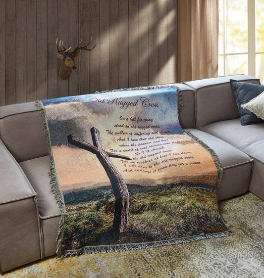 "Old Rugged Cross" - Woven Tapestry Throw