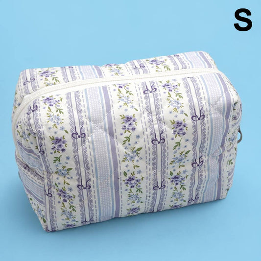 FLORAL TOILE PATTERN MAKEUP COSMETIC POUCH BAG | 40P562: S