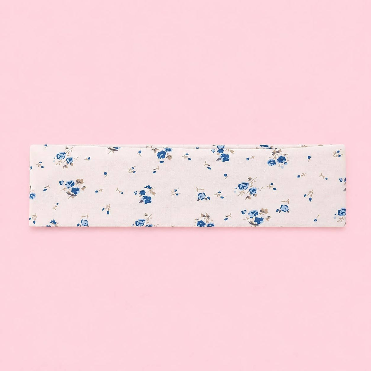 Blue Stripe & Vintage Floral Printed Headband Set