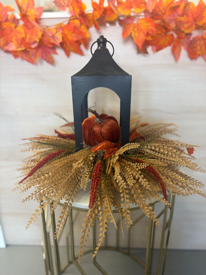 Fall Pumpkin Lantern | Bead Grass