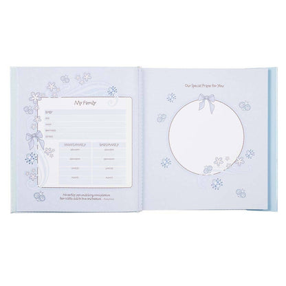 inside of baby boy keepsake book