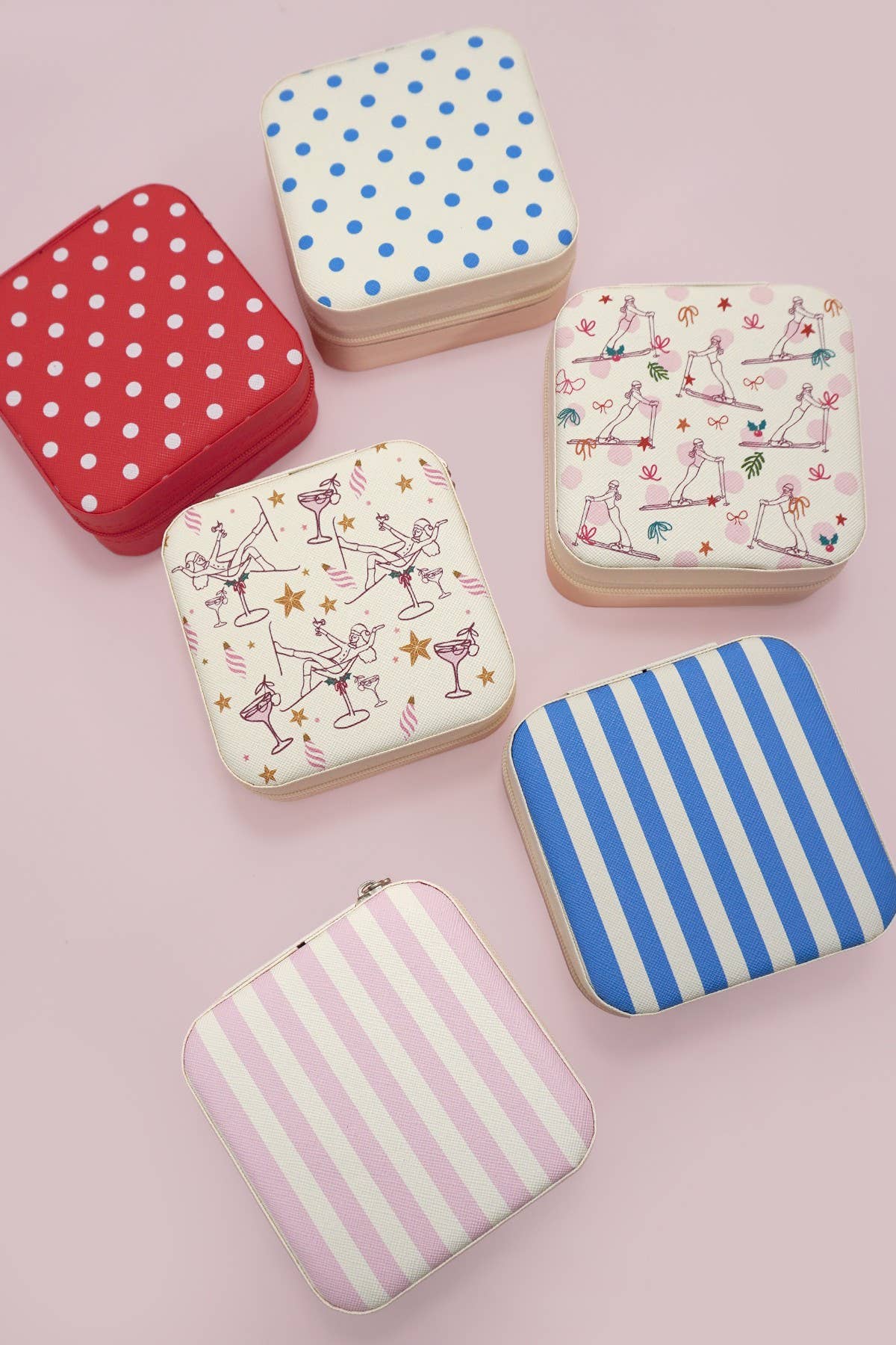 DESIGNED JEWELRY ORGANIZER TRAVEL BOX CASE | Floral