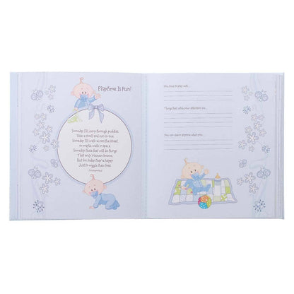 pages of a baby boy memory keepsake book