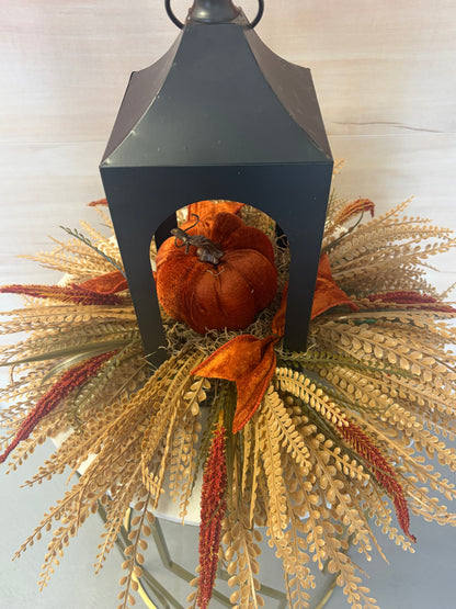 Fall Pumpkin Lantern | Bead Grass