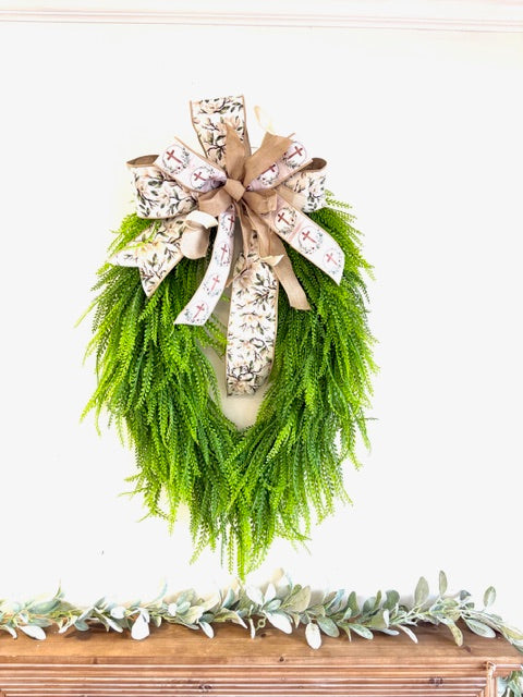 XL Easter Bead Grass Wreath