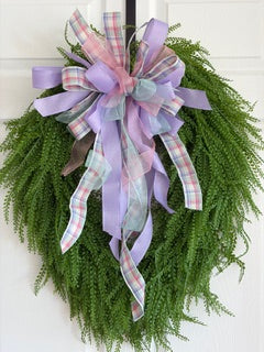 Standard Bead Grass Wreath - Spring Bow