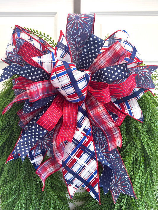 Liberty: Patriotic Bow for Wreaths or Decor