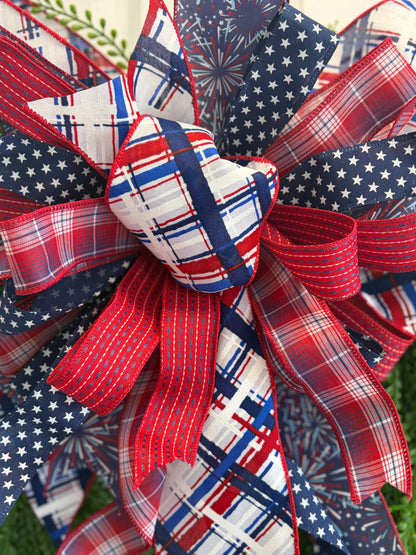 Liberty: Patriotic Bow for Wreaths or Decor