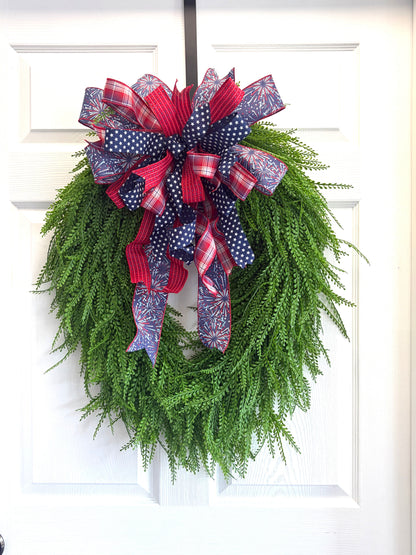 Patty: Patriotic Bow for wreath or deocr