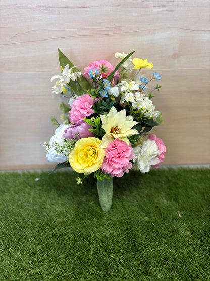 Spring Cemetery Vase Insert
