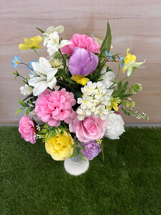 Spring Cemetery Vase Insert