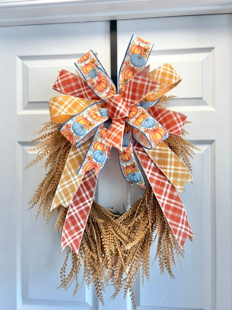Harvest Bead Grass Wreath