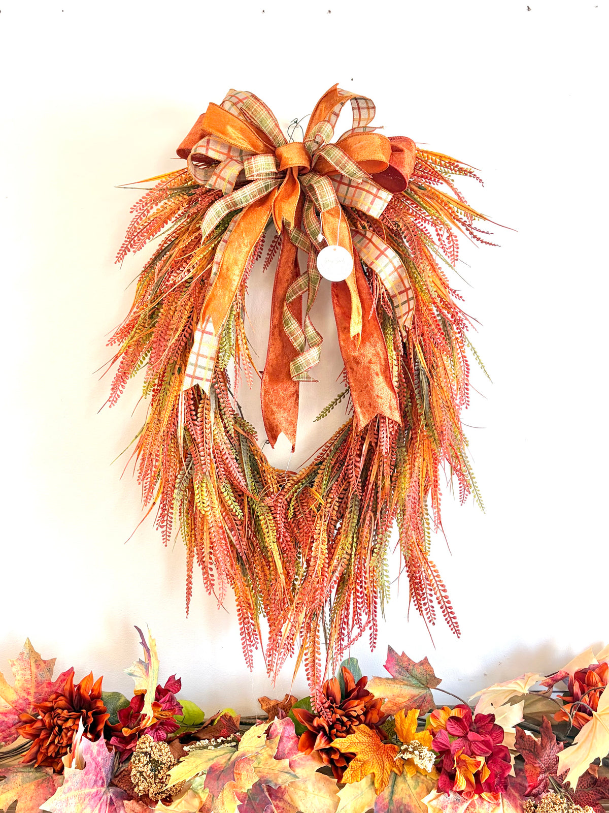Fall Bead Grass Wreath
