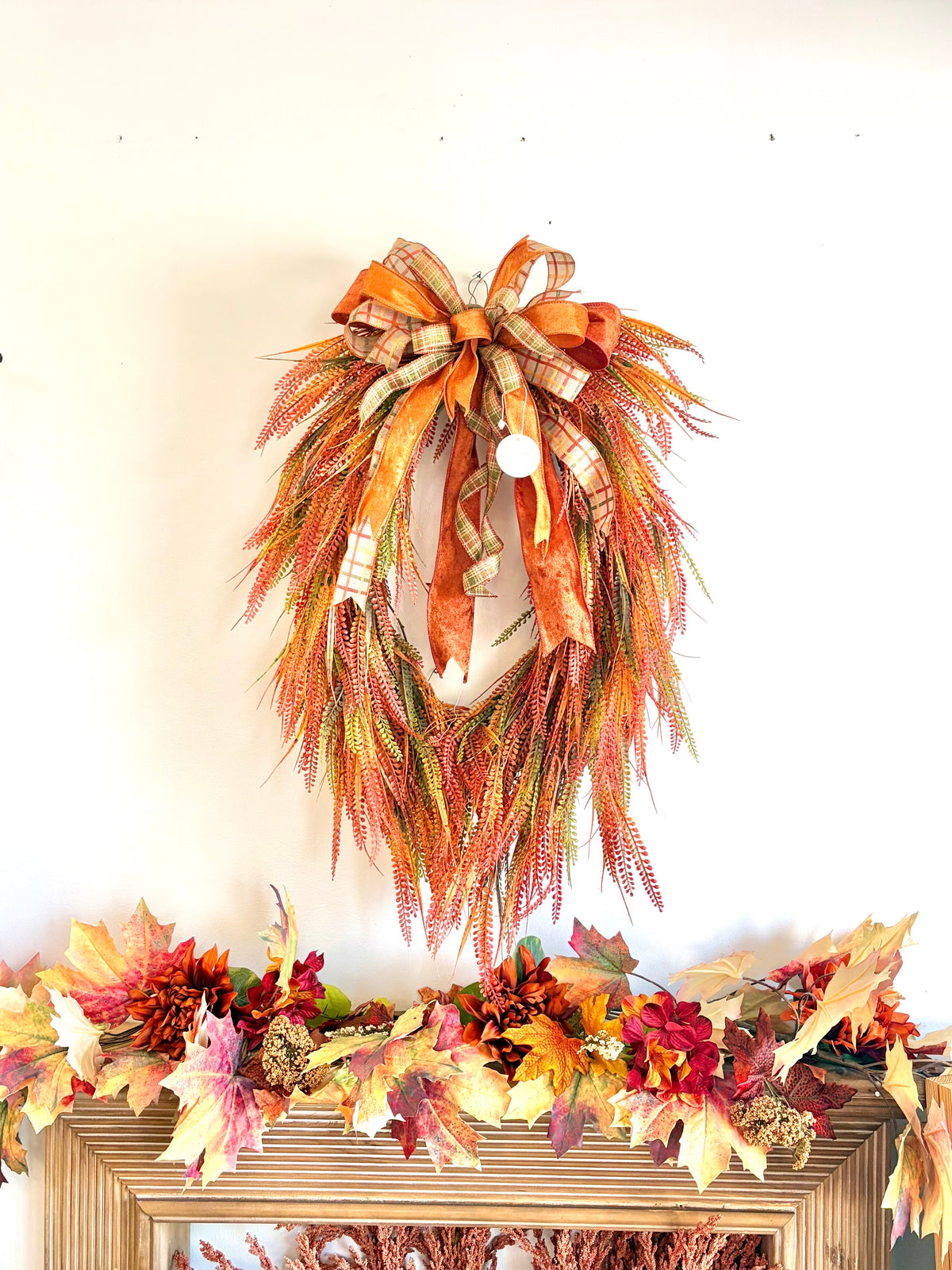Fall Bead Grass Wreath