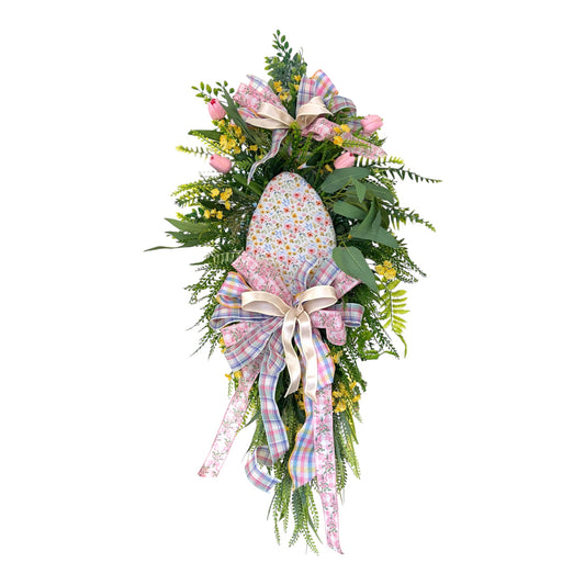 Floral Easter Egg Swag