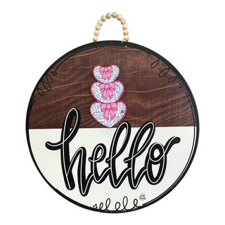 Interchangeable Hello Door Hanger