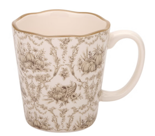 Pumpkin Toile Mug