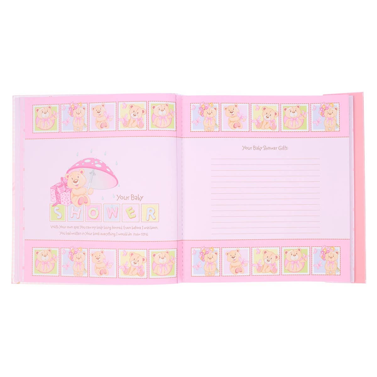 Pink Baby Girl Keepsake Baby Book