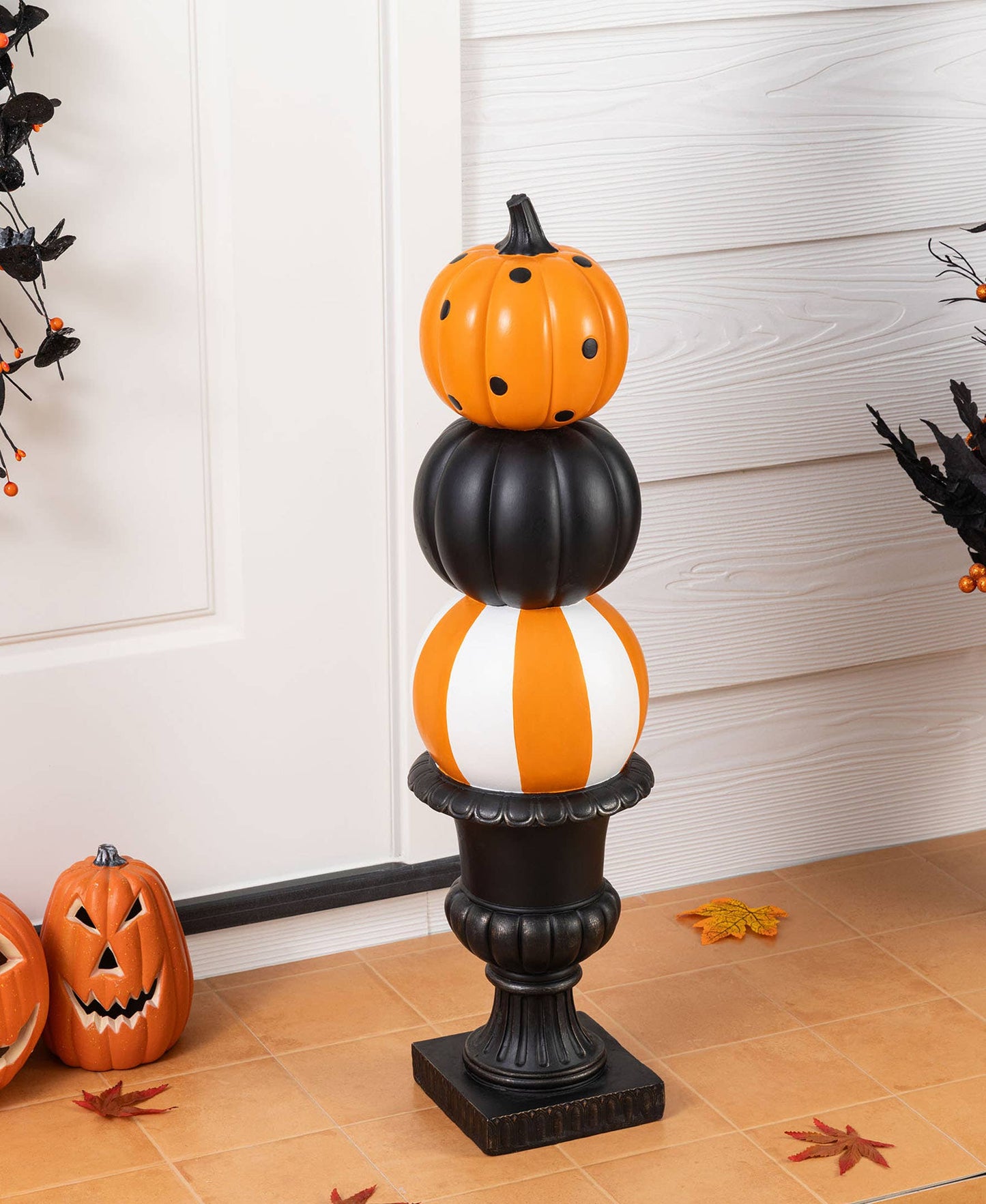 27 in H Halloween MGO Pumpkin Porch Decor