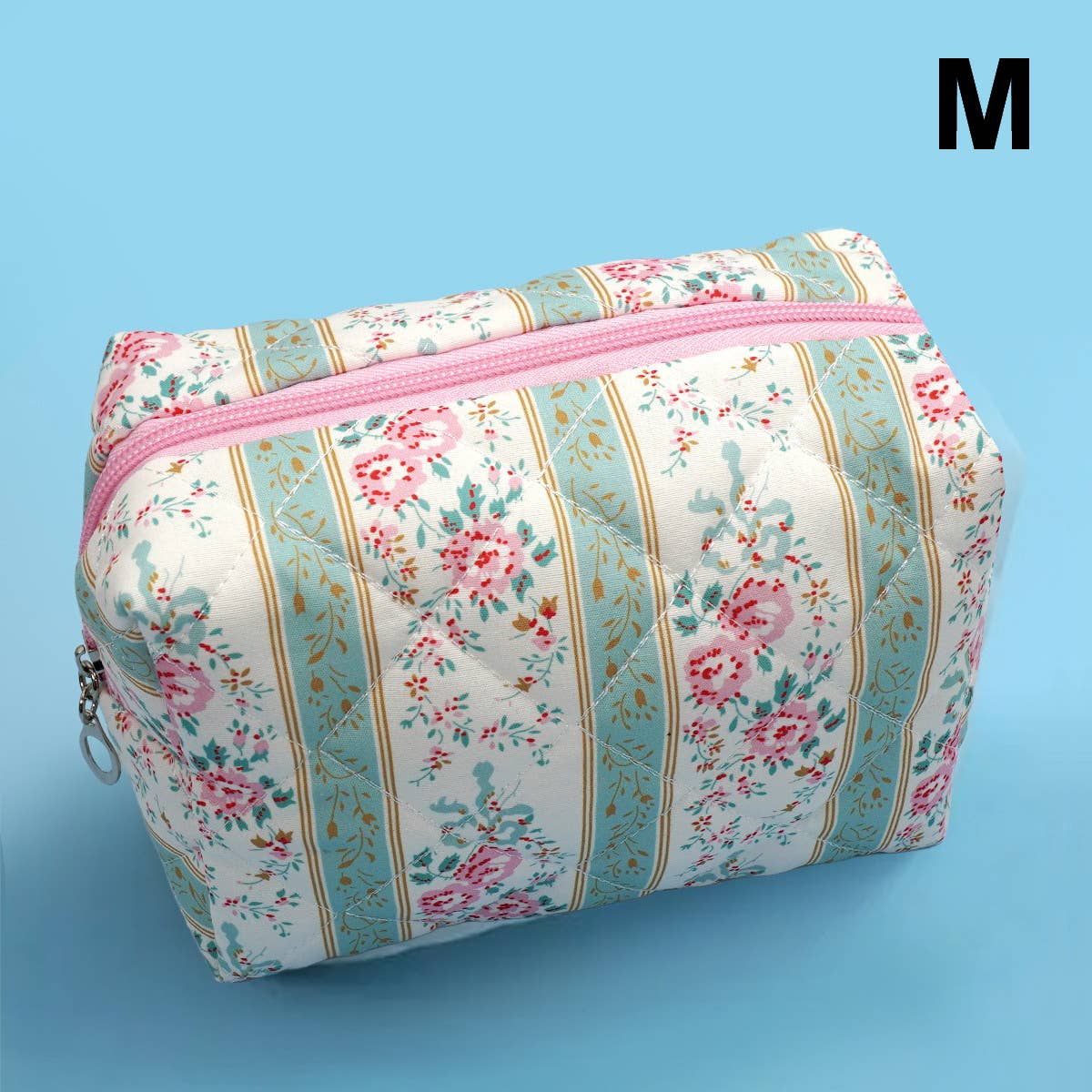 FLORAL TOILE PATTERN MAKEUP COSMETIC POUCH BAG | 40P562: S