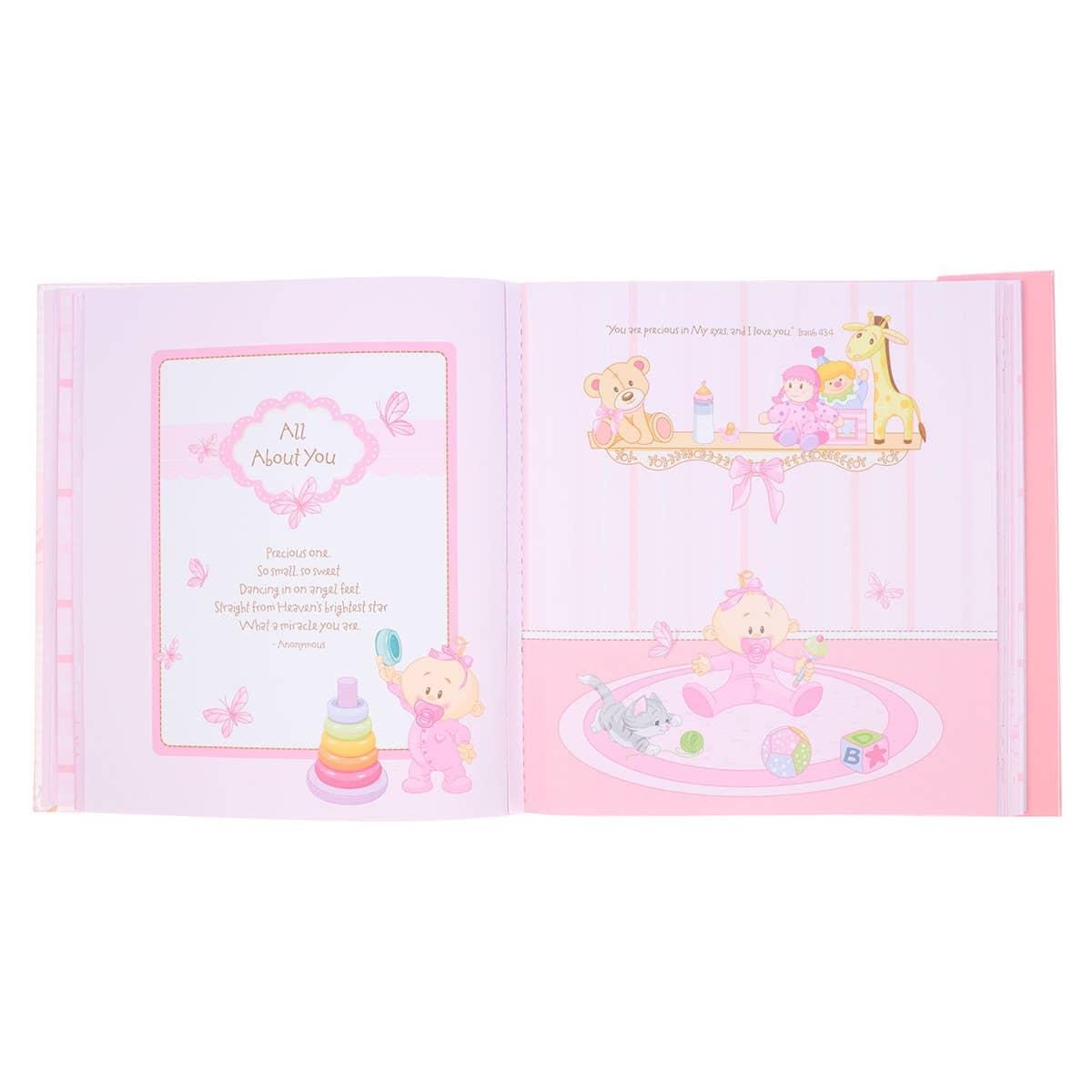 Pink Baby Girl Keepsake Baby Book