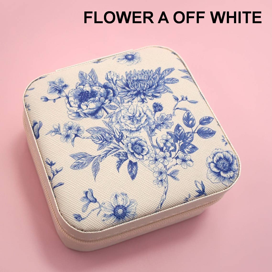 DESIGNED JEWELRY ORGANIZER TRAVEL BOX CASE | Floral
