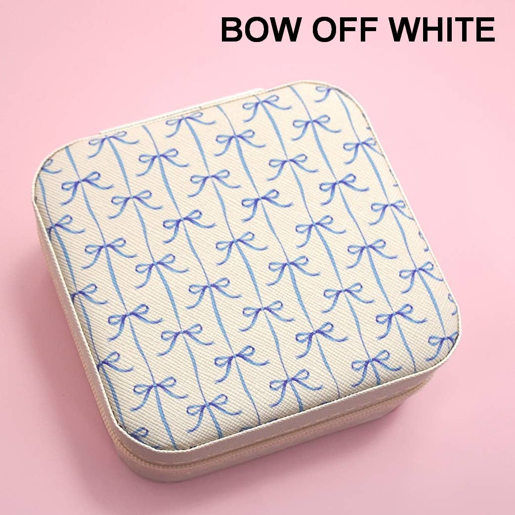 DESIGNED JEWELRY ORGANIZER TRAVEL BOX CASE | Floral