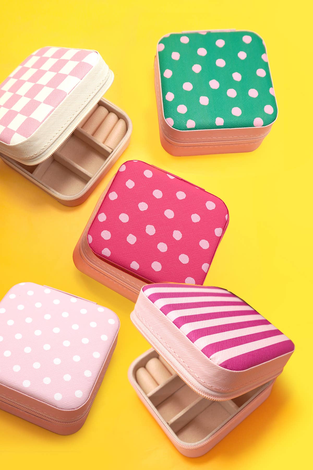 DESIGNED JEWELRY ORGANIZER TRAVEL BOX CASE | Floral