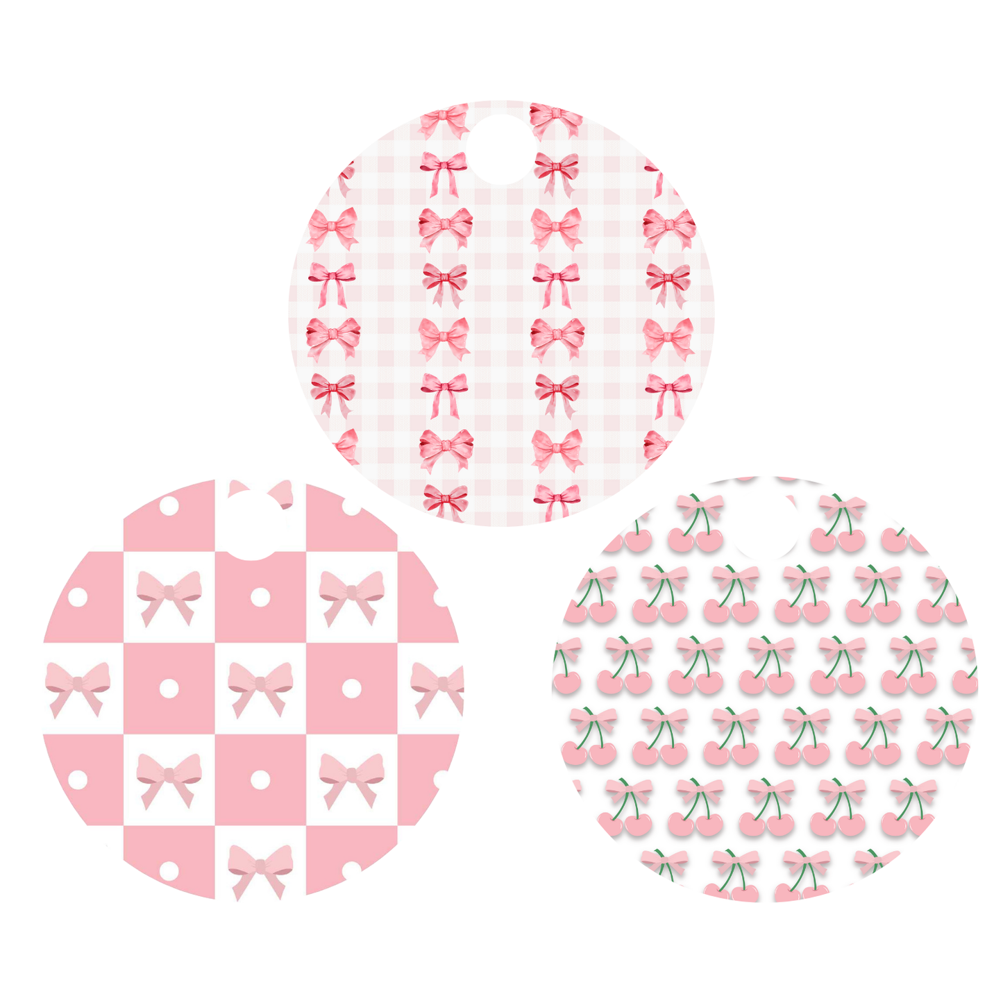 Coquette Round Tumbler Topper 3 Assorted