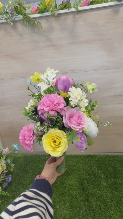 Spring Cemetery Vase Insert